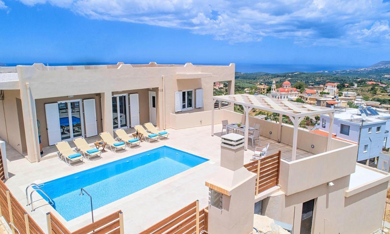 Villa Di Giorgio Heated Pool Kournás Eksteriør bilde